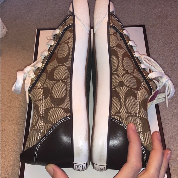 Authentic Coach Sneakers Size 8 - Picture 2 of 6
